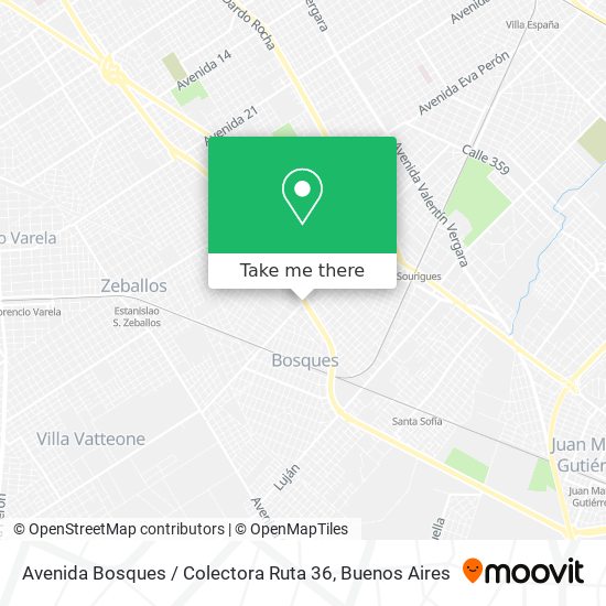 Avenida Bosques / Colectora Ruta 36 map