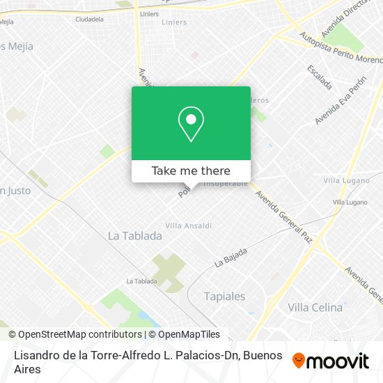 Lisandro de la Torre-Alfredo L. Palacios-Dn map