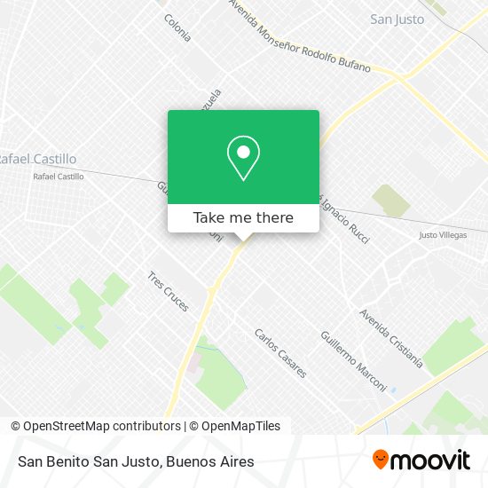 Mapa de San Benito San Justo