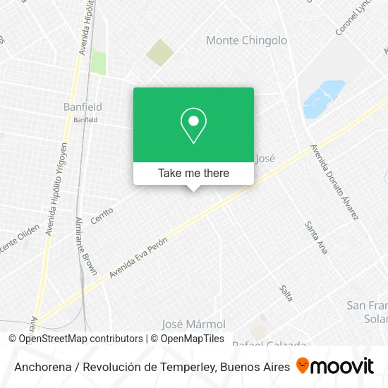 Mapa de Anchorena / Revolución de Temperley