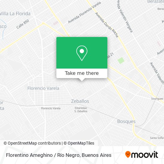 Florentino Ameghino / Río Negro map