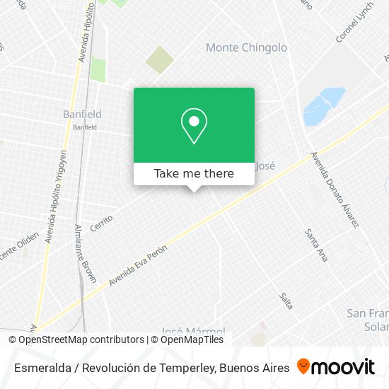 Esmeralda / Revolución de Temperley map