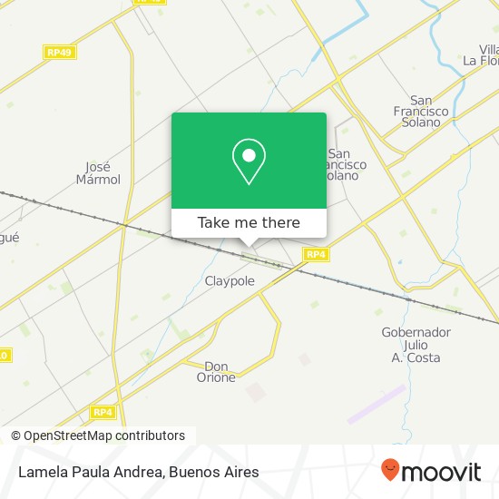 Lamela Paula Andrea map