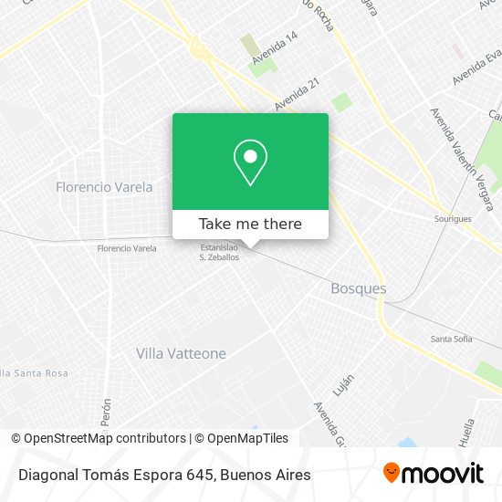 Mapa de Diagonal Tomás Espora 645