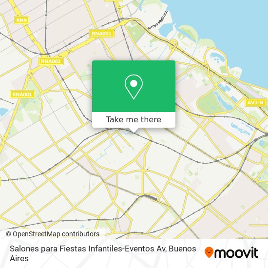 Salones para Fiestas Infantiles-Eventos Av map