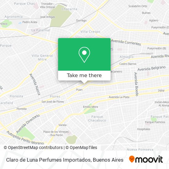 Claro de Luna Perfumes Importados map