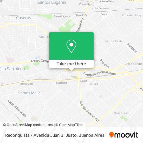 Reconquista / Avenida Juan B. Justo map