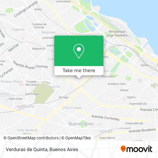 Verduras de Quinta map