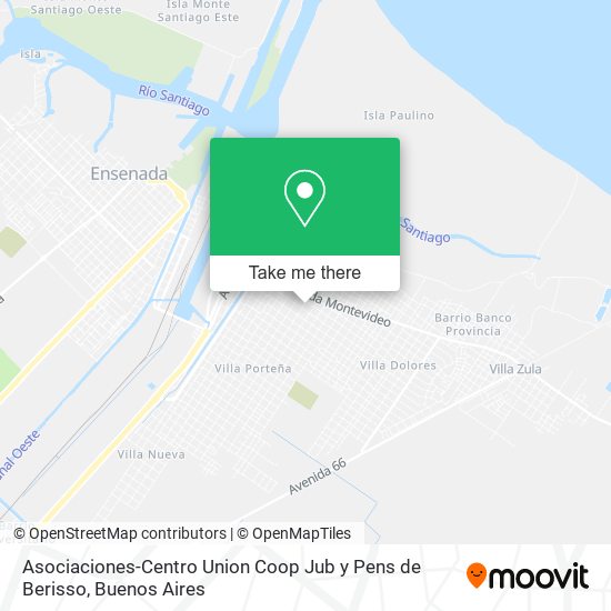 Asociaciones-Centro Union Coop Jub y Pens de Berisso map