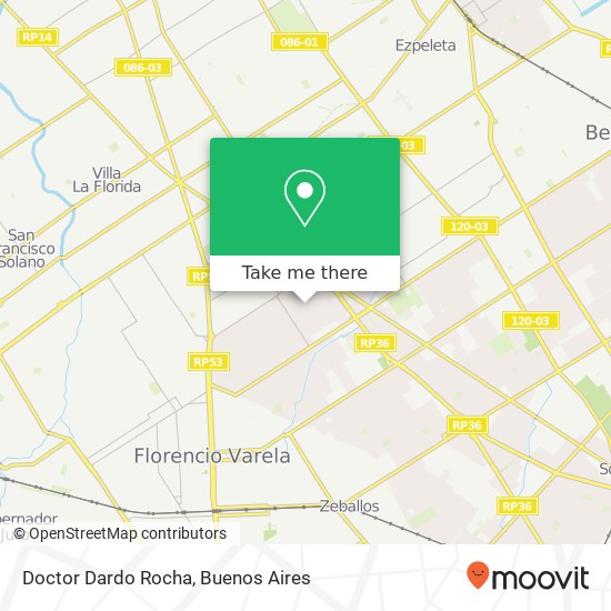 Doctor Dardo Rocha map