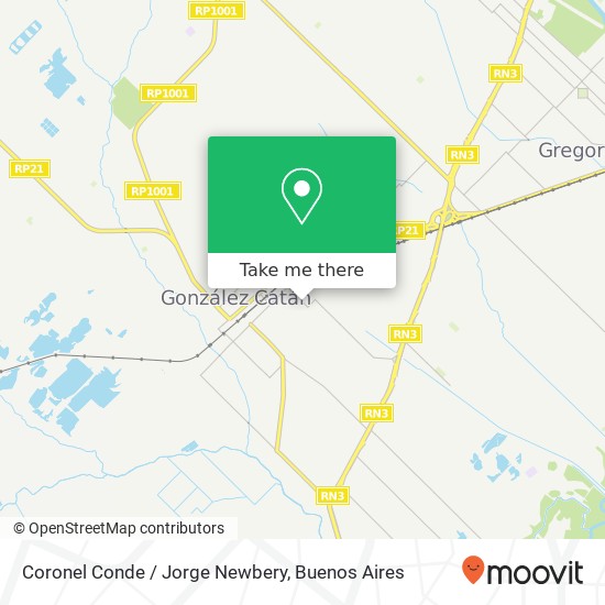 Coronel Conde / Jorge Newbery map