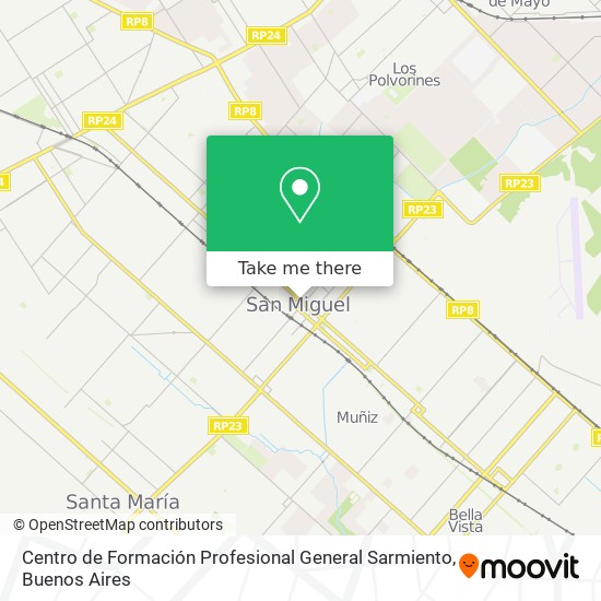 Centro de Formación Profesional General Sarmiento map