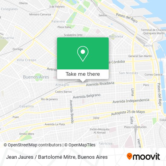 Mapa de Jean Jaures / Bartolomé Mitre
