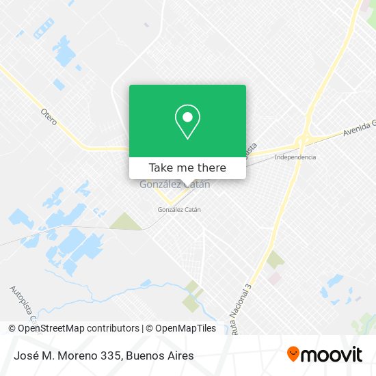 José M. Moreno 335 map