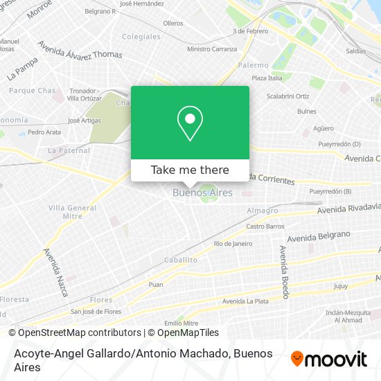 Acoyte-Angel Gallardo / Antonio Machado map