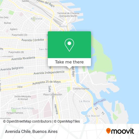 Mapa de Avenida Chile
