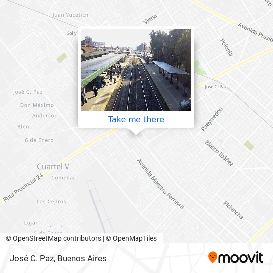 José C. Paz map