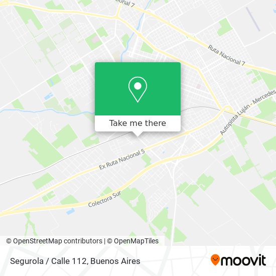 Mapa de Segurola / Calle 112
