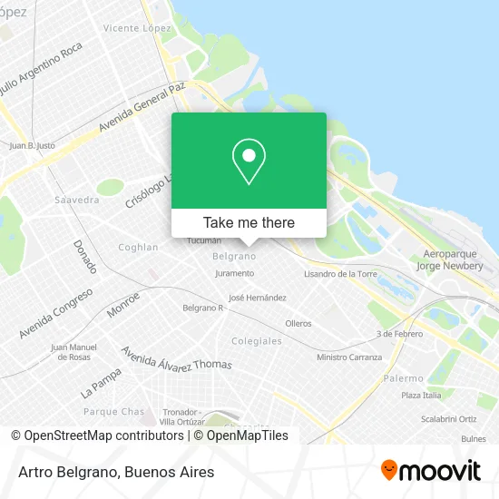 Mapa de Artro Belgrano