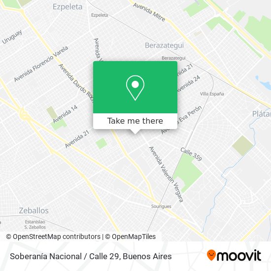 Mapa de Soberanía Nacional / Calle 29