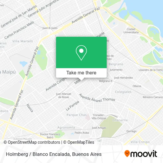 Mapa de Holmberg / Blanco Encalada
