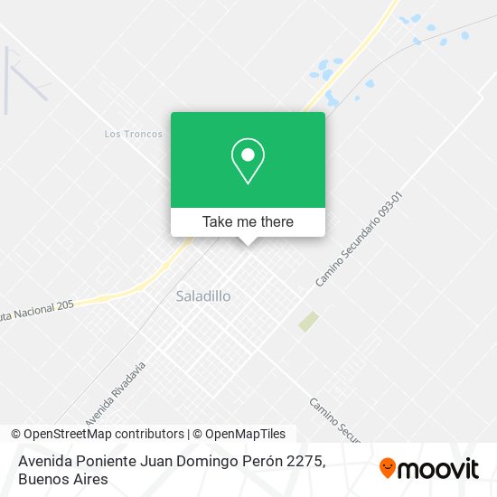 Avenida Poniente Juan Domingo Perón 2275 map