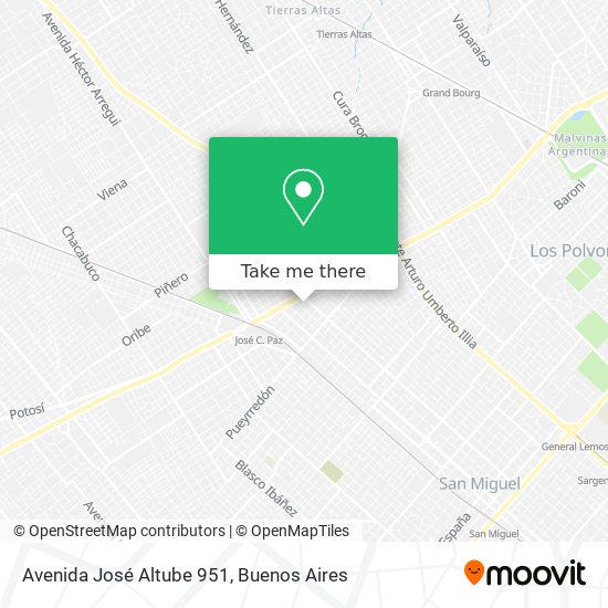 Avenida José Altube 951 map