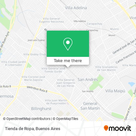 Mapa de Tienda de Ropa