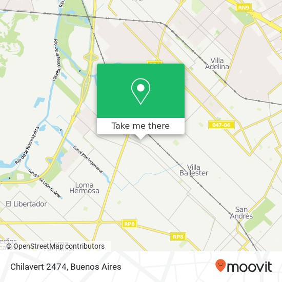 Chilavert 2474 map