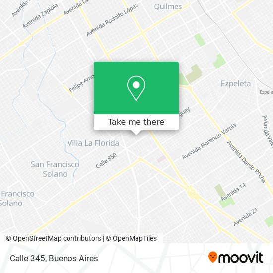 Calle 345 map