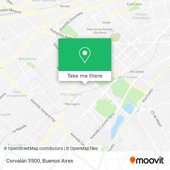 Corvalán 3500 map