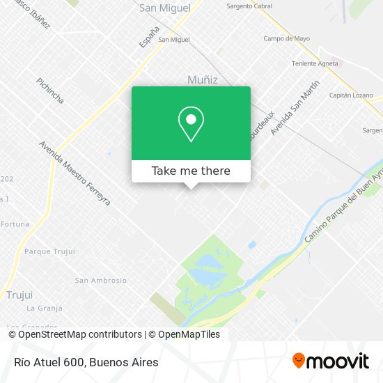 Mapa de Río Atuel 600