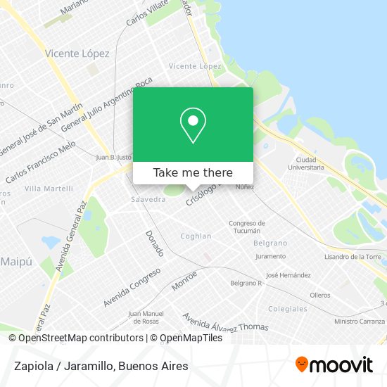 Zapiola / Jaramillo map