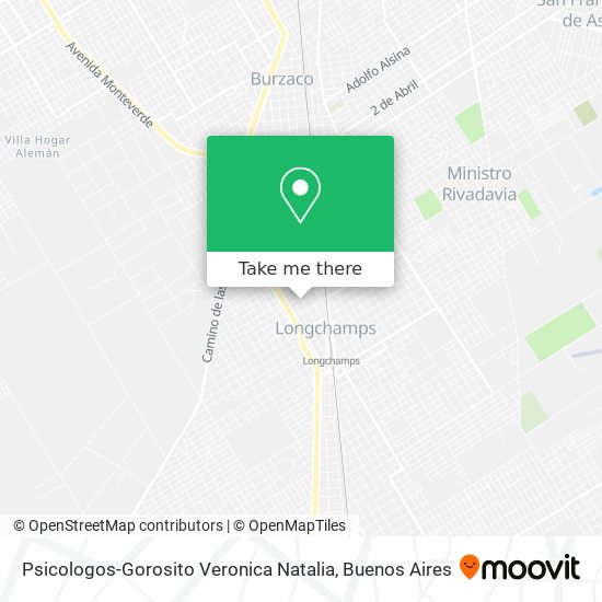 Psicologos-Gorosito Veronica Natalia map