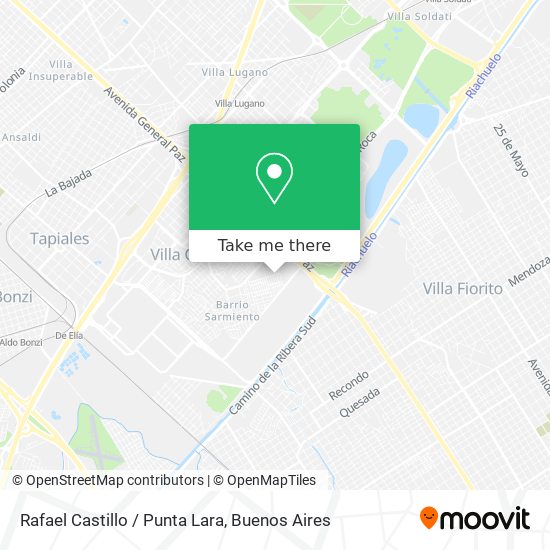 Rafael Castillo / Punta Lara map