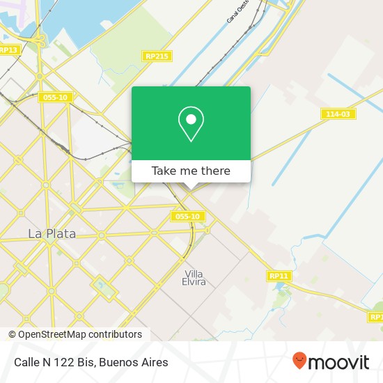 Calle N 122 Bis map