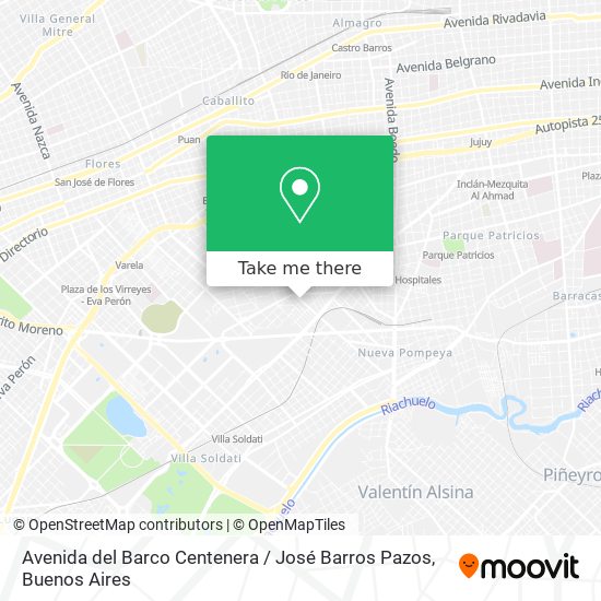 Mapa de Avenida del Barco Centenera / José Barros Pazos