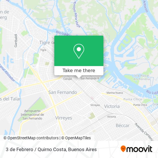 3 de Febrero / Quirno Costa map