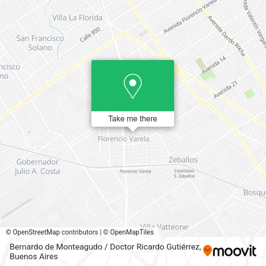 Mapa de Bernardo de Monteagudo / Doctor Ricardo Gutiérrez
