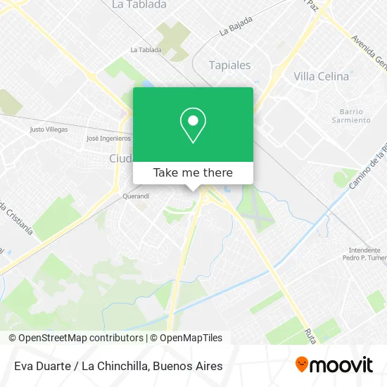 Eva Duarte / La Chinchilla map