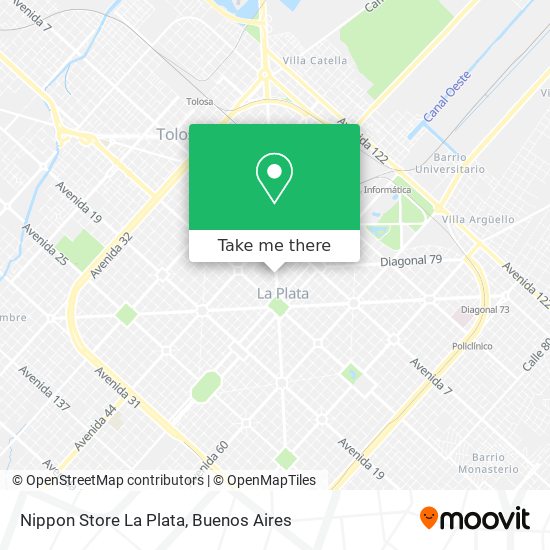 Nippon Store La Plata map