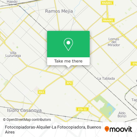 Mapa de Fotocopiadoras-Alquiler-La Fotocopiadora