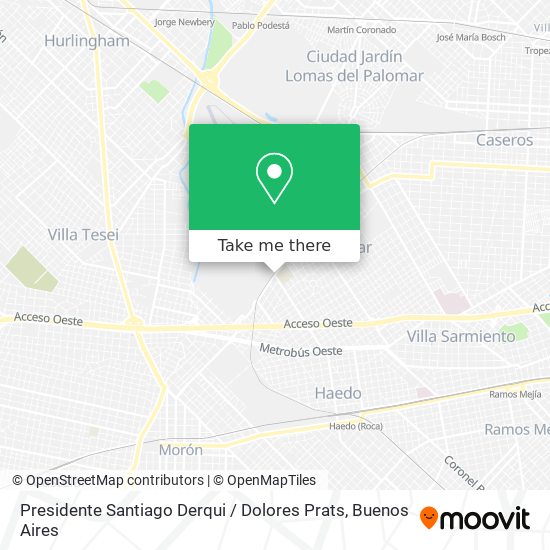 Mapa de Presidente Santiago Derqui / Dolores Prats