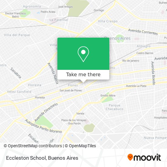 Mapa de Eccleston School