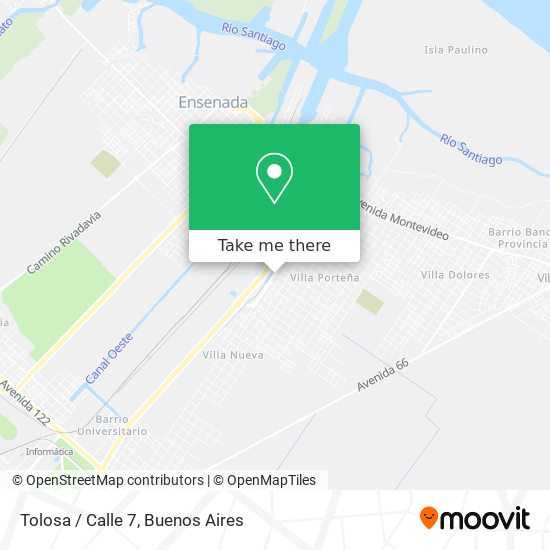Tolosa / Calle 7 map