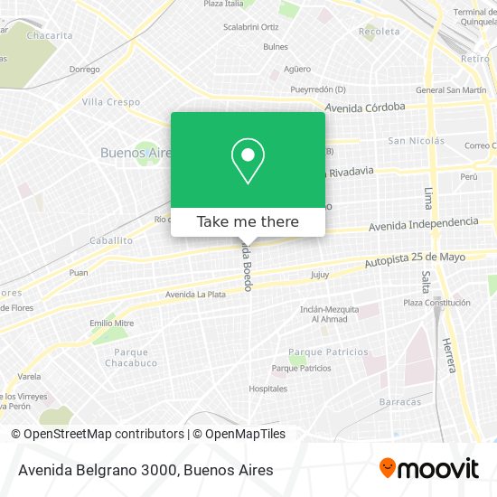Avenida Belgrano 3000 map