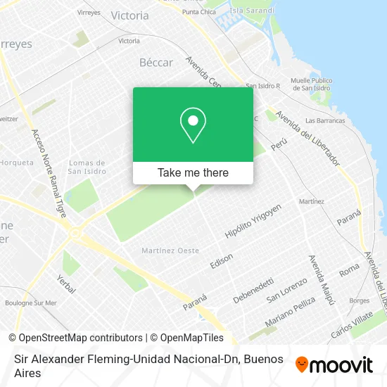 Sir Alexander Fleming-Unidad Nacional-Dn map