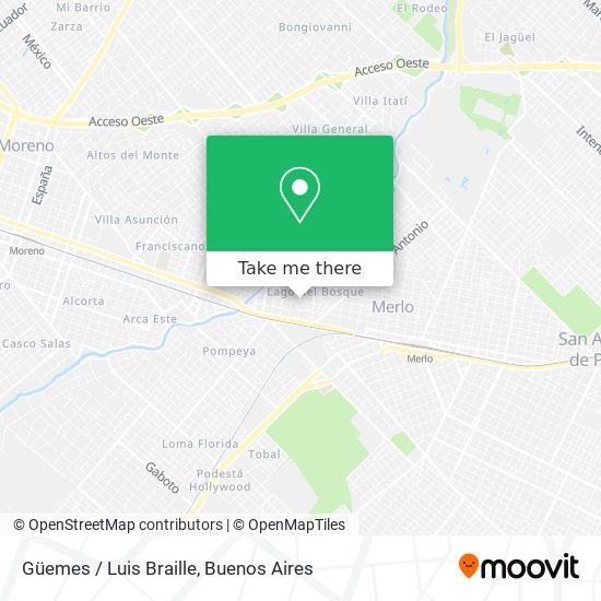Güemes / Luis Braille map