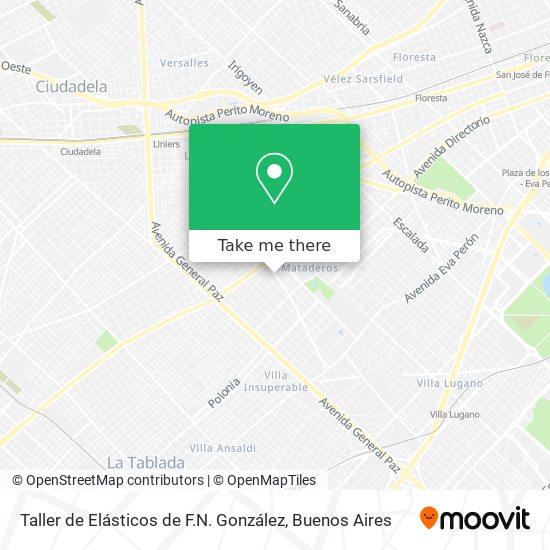 Mapa de Taller de Elásticos de F.N. González