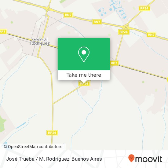 Mapa de José Trueba / M. Rodríguez